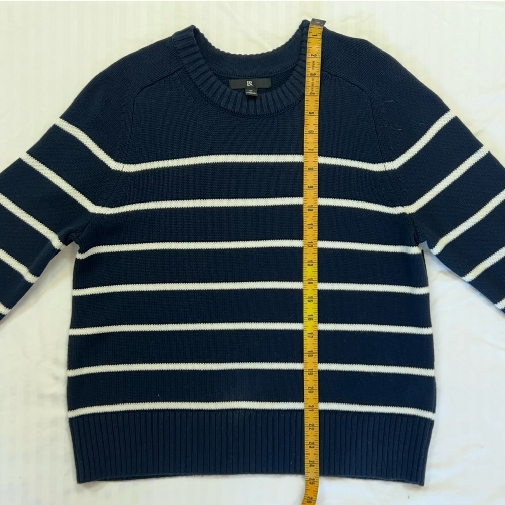 Cotton-silk crew neck sweater - Picture 5 of 8